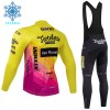 Set Fietsshirt Lange Mouw + Lange Koersbroek 2024 Tarteletto Isorex Winter Thermal Fleece Geel